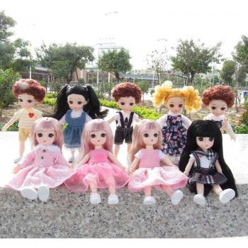 Adorable Wardrobe Doll – 16 cm, 13‑Joint, Dress & Accessories Bundle
