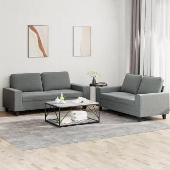 Prolenta 2 places gris sombre – ensemble canapé déhoussable