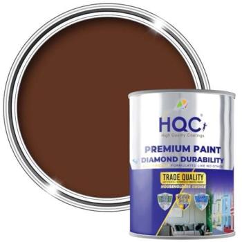 HQC Long‑Lasting Exterior Leaf Brown Masonry Finish – 1 L