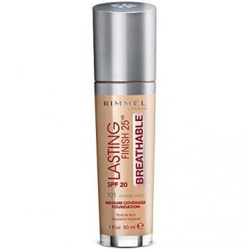Rimmel London Foundation 101 – Klassisches Elfenbein, Lang anhaltendes flüssiges Finish