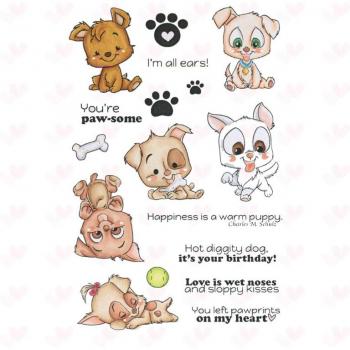 Tampon transparent pour bricolage chiot