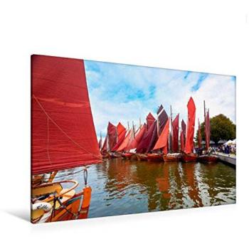 Kunstwerk “Bodstedt Hafen” – 120 cm × 80 cm, HD-Textil-Leinwand