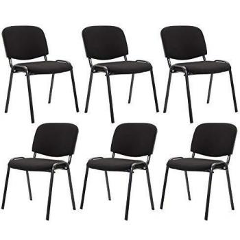 6x Besucherstuhl KEN Stapelbar Stapelstuhl Konferenzstuhl Konferenzstühle NEU