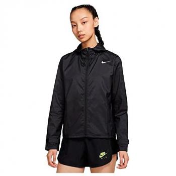 Nike Damen Laufjacke Essential Plus Schwarz