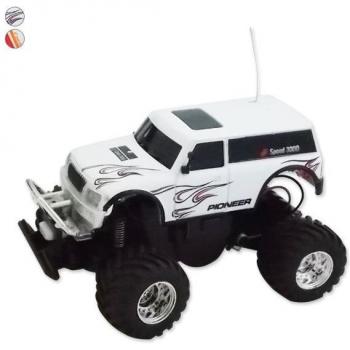 Conductor 4x4 Miniatura de Radio Blanco/Red/Orange