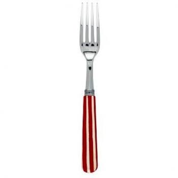 Red 19cm Transat Salad Fork by Sabre