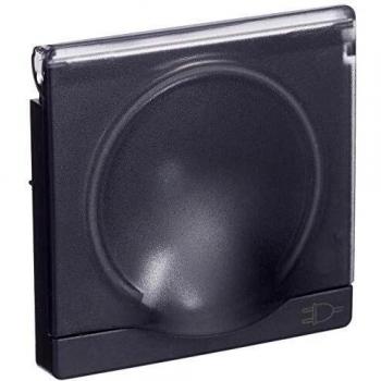 Tapa de enchufe Simon 82090-38 en Grafito