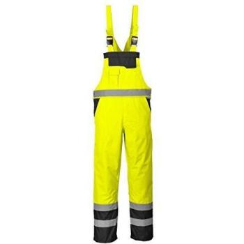 Oxford Cloth Hi-Vis Contrast Bib & Brace
