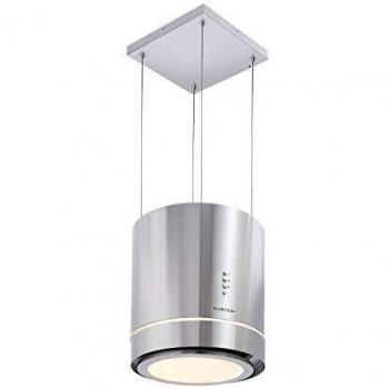 Campana de Cocina Klarstein Tron Ambience Isla 38 cm, 540 m³/h, LED, Acero Inoxidable