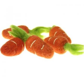 DIY Cute Carrot Needlepoint Kit for Girls Jewelry Decoration