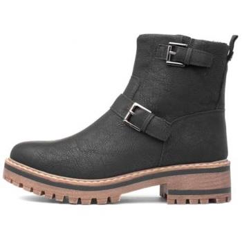 Lotus Jagger Black Ankle Zip Boots