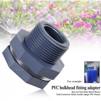 2pcs 3/4 Inch Female Thread Bulkhead Fitting for Garden Spigot