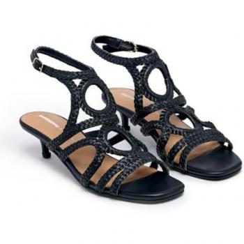 Gioseppo 92236 Black Comfort Heel Sandals UK 4 (Female)