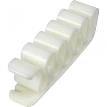 Clip Fermacavi Autoadesivo Bianco 8 mm max 1 Pz