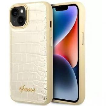 Étui Guess Croco pour iPhone 14 Plus 6.7 doré