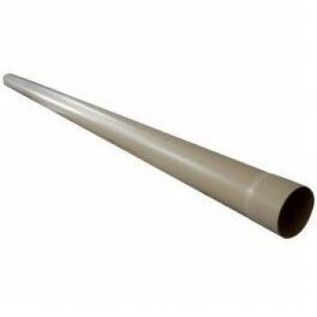 First Plast — Tube de descente gouttière demi‑ronde 33 mm, Ø100 mm, sable 4 m