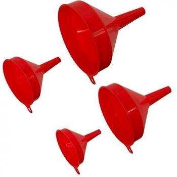 Sealey 4pc Economy Fixed Spout Funnel Set