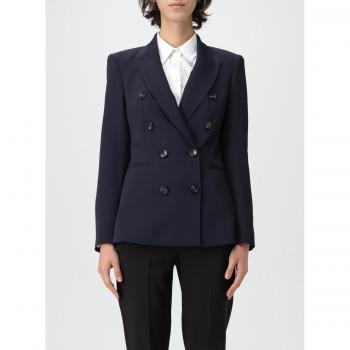 Hanita Blazer crepe blu doppiopetto taglia 40