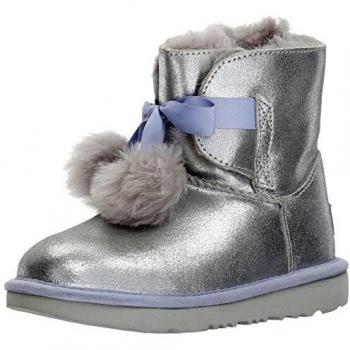 UGG Gita Stivaletto Bambina in Montone con Glitter e PON PON