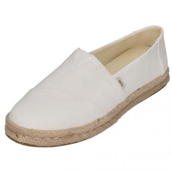 Recycled Cotton Rope Flat Shoes – Women’s White 7
