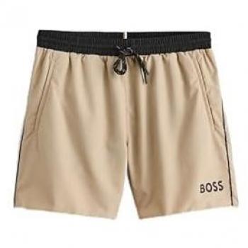 BOSS Badehose 'Sternchen' in Camel, Größe XXL