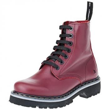 Botines de piel burdeos Art unisex 111661267003_008 (46), Plano, 1 a 3cm, Cordones, Casual, Art outlet 2024