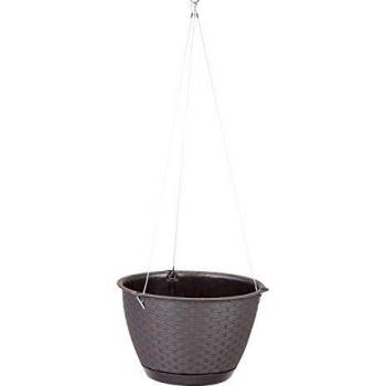 Prosper Plastik‑Blumentopf „Ratolla“ Dunkelbraun 24,3 × 16 cm (Drlw240s‑440u)