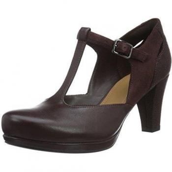 Clarks Chorus Gia, Zapatos de Tacón, Color Aubergine, Para Mujer, 36 EU