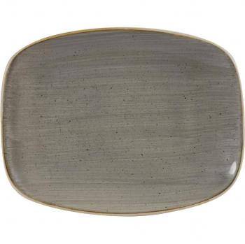 Stonecast Grey Oblong Chef Plate Set – 10.3 × 8 (12 pieces)