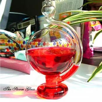 DIY Decor Glass Storm Forecast Bottle Barometer