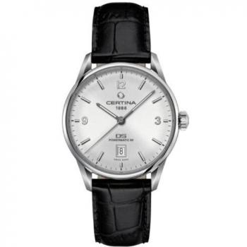 Certina Herren-Edition: XL Analog Automatikuhr mit edlem Ledergürtel (C026.407.16.037.00)