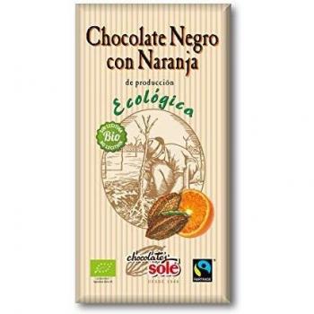 Chocolates Sole Chocolate Negro con Naranja 56% 100g