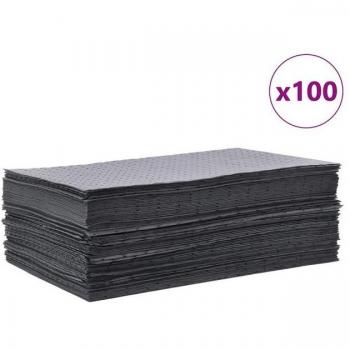VidaXL 100 Grey Oil Absorbent Pads 40x50 cm