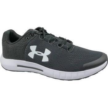 Under Armour UA Micro G Pursuit BP, scarpa da corsa uomo, 44 EU, nero (Black/White/White)