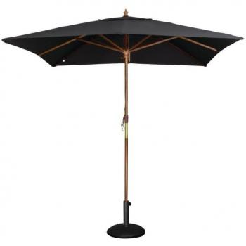 2.5 Meter Black Square Parasol, Bolero Brand, Twin Pulley