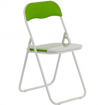 Single Green Coloured Folding Chair