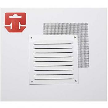 Grelha de Ventilação Anti-Mosquito 150x150mm em Alumínio