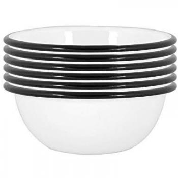 16cm Black Enamel Bowls
