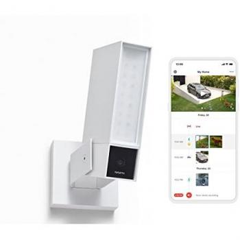 Netatmo Weatherproof Outdoor Camera with Siren and Home Security (White)
