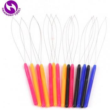 10-Piece Multi-Color Loop Threader Tools for Micro Ring Hair Extensions