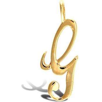 Pendentif lettre G en or jaune 9ct Jewelco London