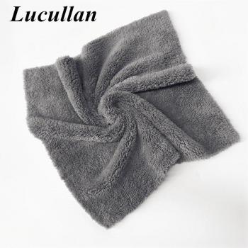 Lucullan 400GSM Edgeless Microfiber Towel 40x40cm Blue