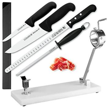 Soporte Jamonero Profesional con Cuchillos y Pinzas