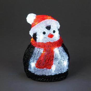 Illuminated Acrylic Santa Figurine