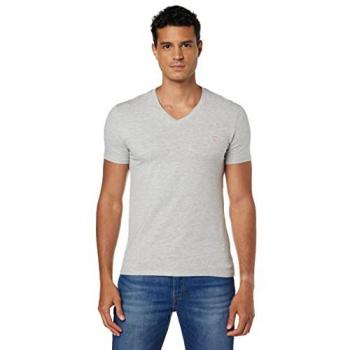 Gray Cotton Men's T‑Shirt – XXL