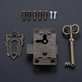 Decorative Iron Wardrobe Lock Set