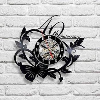 20-Jahre-Anniversary Vinyl Clock – Dekoratives Zimmer