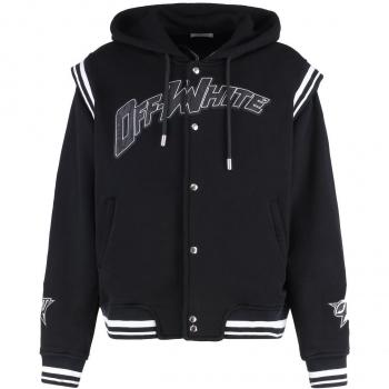 Off‑White Logo Light Jacket – Black, Size S (Mens)