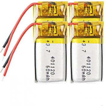 60mAh 3.7V Li-Po Battery for MP3 Players