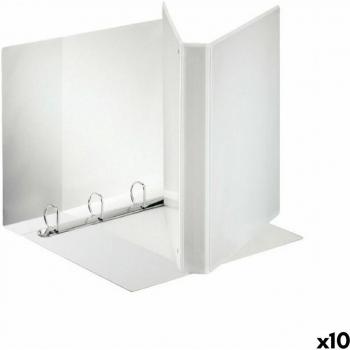 Esselte Transparent A4 White Ring Binder (10 Units)